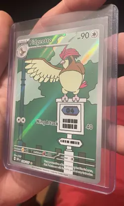 Pokemon Pidgeotto Illustration Rare Holo SV03 Obsidian Flames 208/197 HP 90 Card - Image 1