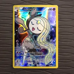 Meloetta XY120 XY Full Art Black Star Promo Holo Pokemon Card - Image 1