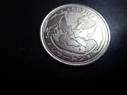 Pokemon Card Meiji Promo Metal Battle Coin Silver Charizard #6233 PLAY - Image 4