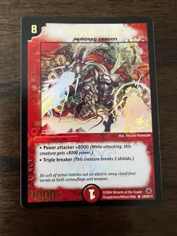 Duel Masters TCG Bolgash Dragon Foil Promo Card L20/20 Y1 CCG - Image 1