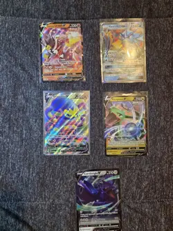 Pokemon TCG V Card Lot Urshifu Gyarados Grapploct Rayquaza Corviknight - Image 1