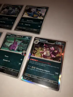 Lot of 7 Nidoran Nidorino Nidoqueen Nidoking Nidorina Pokemon Cards - Image 2