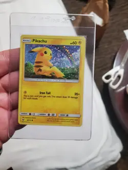 LP/NM Pikachu 28/73 Sequin Holo General Mills Pokemon Card Shining Legends - Image 1