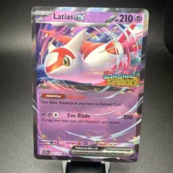 Pokemon TCG Latias EX Double Rare Card 076/191 Surging Sparks Stamp - Image 1