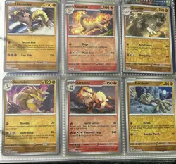 Pokemon TCG Collection of 6 Reverse Holo Cards From 151 Set All NM - Image 1