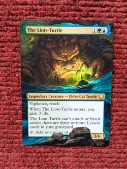 The Lion-Turtle MTG Avatar: The Last Airbender Hand Painted Extended Altered Art - Image 2