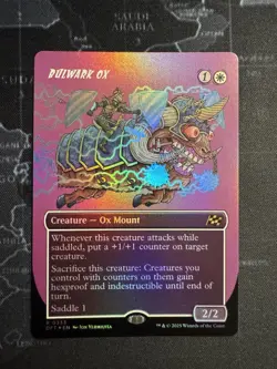 x1 Bulwark Ox - Foil - Borderless R MTG Aetherdrift M/NM, English - Image 1