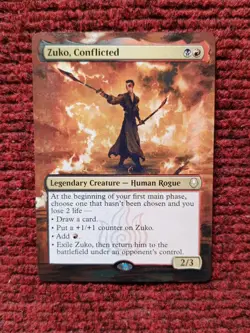 Zuko, Conflicted MTG Avatar The Last Airbender Hand Painted Extended Altered Art - Image 2