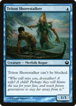 Triton Shorestalker #56 (MP) Journey Into Nyx JOU Magic MTG - Image 1