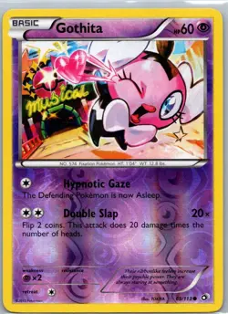 Pokemon TCG Gothita 69/113 Legendary Treasures Rev Holo LP - Image 1