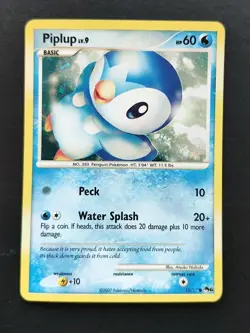 Pokemon TCG Piplup 15/17 Holo Pop Series 8 - Image 1