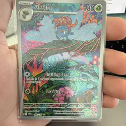 Pokemon Gloom SV03 Obsidian Flames Illustration Rare 198/197 Holo 80 HP Grass - Image 1
