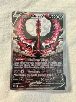 ALT ART Galarian Moltres V (OC) (2021) 177/198 Swsh06: Chilling Reign Pokemon - Image 1
