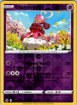 💢Pokemon - Enamorus - Reverse Holo - 067/159 - Crown Zenith - (NM)💢 - Image 1