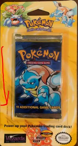 Pokemon Blister Pack 1999 Basic Booster with BLASTOISE on front - Image 3