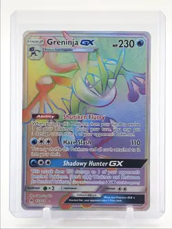 GRENINJA GX 2018 POKEMON S&M FORBIDDEN LIGHT SECRET RARE 133/131 Q3137 - Image 1