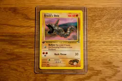 Brock's Onix 069/132 Gym Heroes 1st Edition Common - English Vintage Pokemon - Image 1
