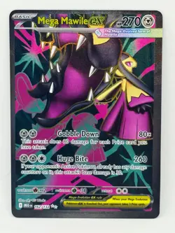 Pokemon TCG Mega Mawile ex 162/132 Me01: Mega Evolution Holo NM - Image 1