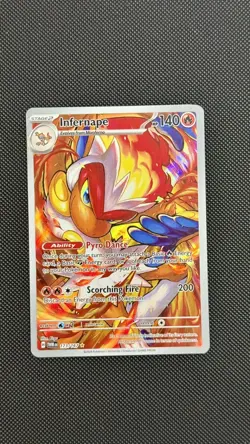 Infernape Full Art Rare Holo Pokemon Twilight Masquerade Illustration 173/167 - Image 1