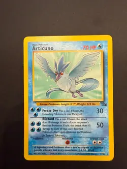 Pokemon TCG Articuno Fossil 17/62 Regular Lightly Played! - Image 1