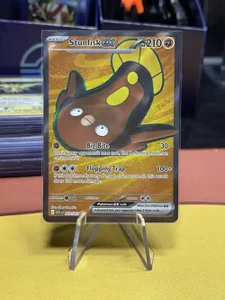 Pokemon Stunfisk EX 252/217 ASC Secret Rare Full Art Holo MINT - Image 1