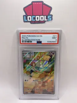 2023 POKEMON SVI EN SCARLET & VIOLET ILLUSTRATION RARE 211 RALTS PSA 9 Mint - Image 1