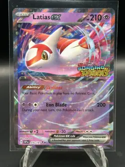 Pokemon Latias ex 076/191 Surging Sparks Stamped Promo Stars Holo rare english - Image 1