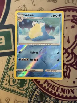 Pokemon TCG Sun & Moon Cosmic Eclipse Sealeo 51/236 Reverse Holo - Image 3