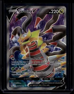Pokemon TCG Giratina V 185/196 Lost Origin Full Art NM - Image 1