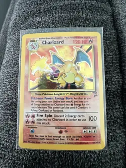 2000 RAW Pokemon TCG Base set 2 UNLIMITED Charizard 4/130 Holo Rare !!!LP!!! - Image 3