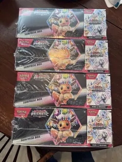 Sams Club Pokemon Prismatic Evolutions Surprise Boxes & Booster Bundles Lot Of 4 - Image 1