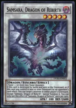 Yu-Gi-Oh! Duelist Samsara Dragon of Rebirth 2014 DUEA-EN052 Super Rare Unlimited - Image 1