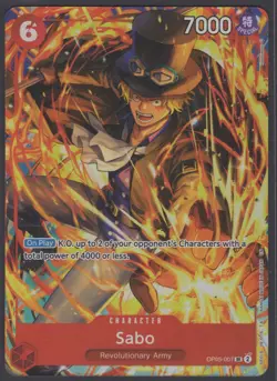 One Piece Illustration Box Vol. 5 Promo Sabo OP05-007 SR English - Image 1
