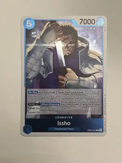 Issho Rare (R) EB02-022 The Azure Sea's Seven English Foil - Image 1