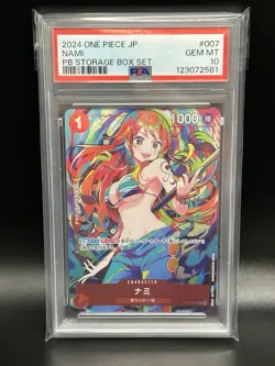 2024 One Piece NAMI #007 ST01-007 C Storage Box Set Promo Japanese JP JPN PSA 10 - Image 1