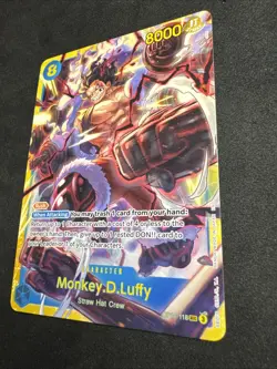 ONE PIECE CCG Monkey D. Luffy OP11-118 SEC A Fist of Divine Speed Non foil - Image 3