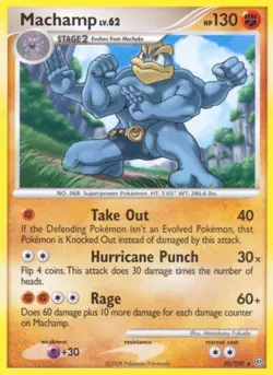Machamp Non Holo Rare Pokemon TCG Card Stormfront 20/100 2008 - Image 1