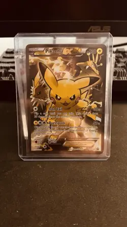 Pokemon Pikachu EX Full Art Holo Promo XY124 Black Star Electric Card - Image 1