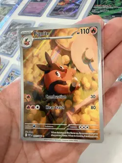 Pokemon TCG Pignite Card White Flare Illustration, Rare, 097/086 - MINT - Image 1