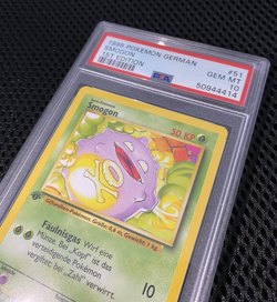 Smogon 1999 Pokemon 1st Edition #51 German Card PSA 10 - Image 3