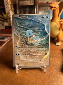 Pokemon TCG Squirtle 151 Art Rare Card 170/165 Mint Condition - Image 1