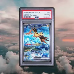 Zapdos ex PSA 10 Japanese Pokemon Card 204/165 sv2a 151 SAR Holo 2023 - Image 1