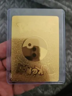 Eevee V Gold Foil Fan Art Vinyl Textured Collector Pokemon Card - Image 2