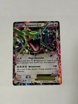 Pokemon Rayquaza EX Foil Dragon 170 HP XY66 2015 English Card Stock - Image 1