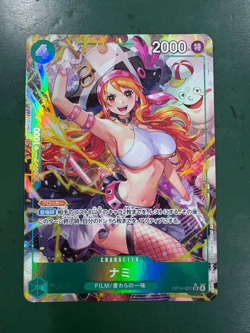 ONE PIECE Japanese Card 2025 The Azure Sea's Seven Nami OP14-031 SR-P NM - Image 1