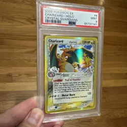 Charizard EX Crystal Guardians Holo Rare #4 PSA 9 Pokemon Card Delta Species - Image 3