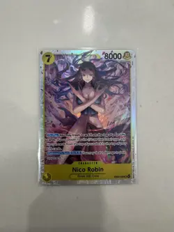 Nico Robin EB03-055 SR Foil English One Piece TCG Card Near Mint - Image 1
