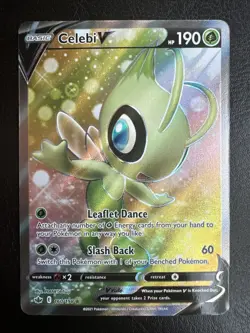 Celebi V 160/198 Chilling Reign NM Full Art Ultra Rare Pokemon Card - Image 1