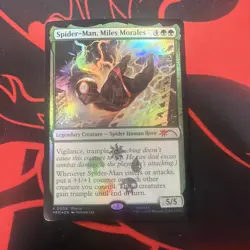 Spider-Man, Miles Morales - Foil NM - Spider-Man Magic The Gathering P0008 - Image 1