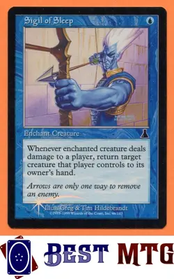 Magic The Gathering MTG Sigil of Sleep 46 Foil #C Urza's Destiny - Image 1